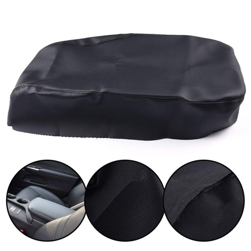 Center Console Armrest Synthetic Leather Cover For 2013 2018 Toyota Avalon Black