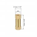 Uxcell Knurled Insert Nuts 50pcs M3 X 10mm Length 4mm Od Female Thread Brass Threaded Embedment Nut For 3d Printer
