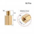 Uxcell M3x8mm 3mm Male-female Brass Hex Pcb Motherboard Spacer Standoff For Fpv Drone Quadcopter Computer Circuit Board 50pcs