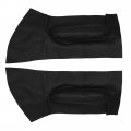 1 Pair Synthetic Leather Car Front Door Panels Armrest Insert Card Cover Beige For Volkswagen Beetle 1998-2010 Black 