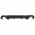 Hecasa Rear Diffuser Compatible With 2014-2017 Infiniti Q50 Bumper Lip Spoiler Splitter Plastic Black