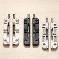 Spring Loaded Barrel Bolt Latch 4 Pack Silver Stainless Steel Normally Locked Gate For Industrial Equipment Cabinets And