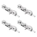 Spring Loaded Barrel Bolt Latch 4 Pack Silver Stainless Steel Normally Locked Gate For Industrial Equipment Cabinets And 