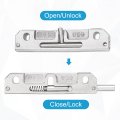 Spring Loaded Barrel Bolt Latch 4 Pack Silver Stainless Steel Normally Locked Gate For Industrial Equipment Cabinets And