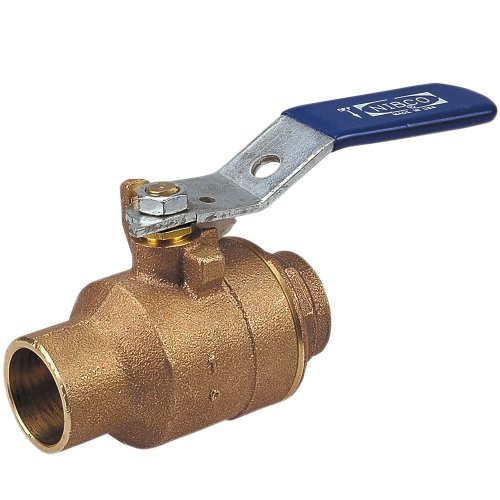 Nibco S-585-70 Cast Bronze Ball Valve Two-piece Lever Handle 1 Female Solder Cup