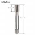 Uxcell Metric Machine Tap M16 X 1mm H2 High Speed Steel 4 Straight Flutes Screw Tapping Threading Machinist Repair Diy Tool
