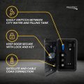 Rv Docking Station Recessed Water And Utility Panel With Quick Connect Shower City Tank Fill Dual Coax Connections Black