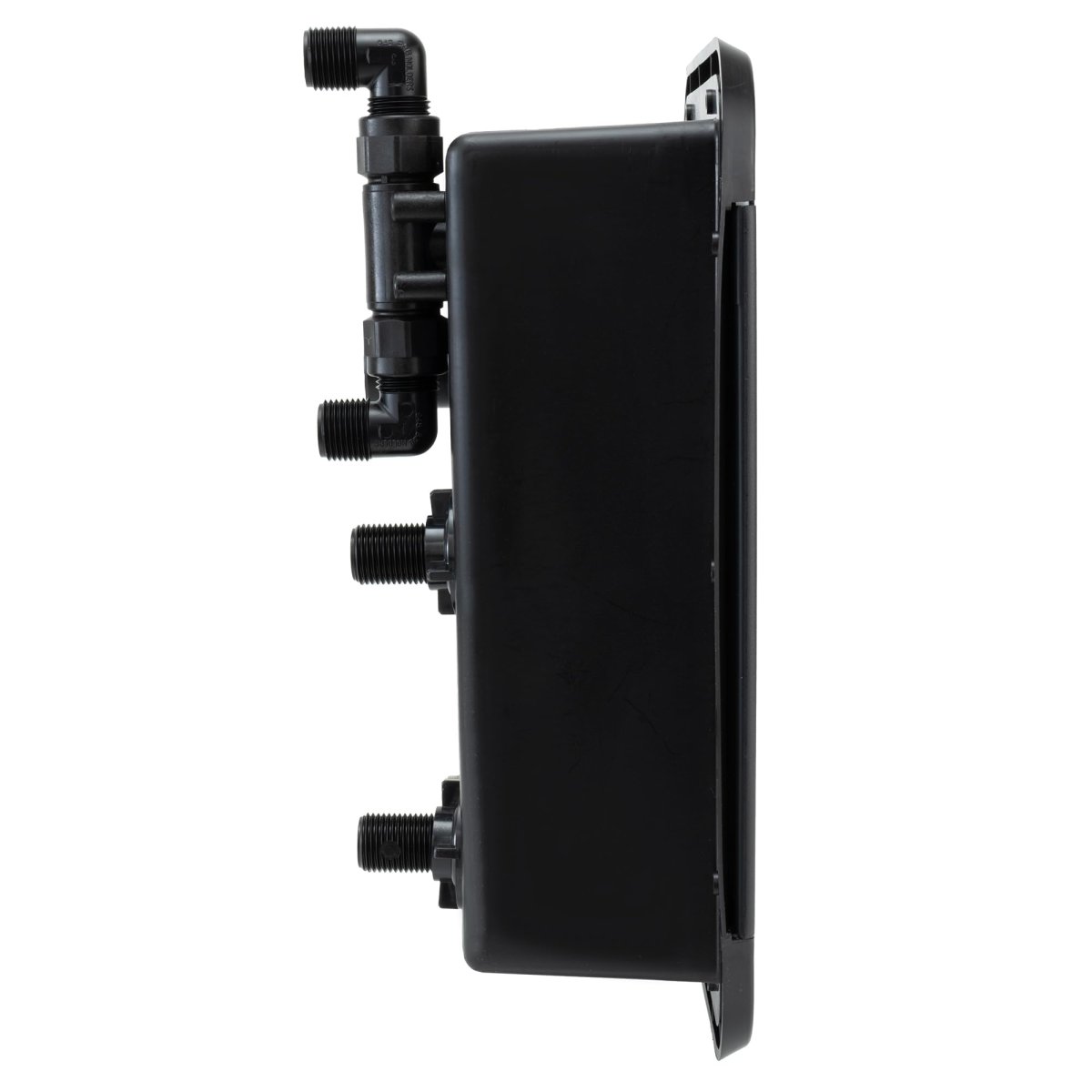 Rv Docking Station Recessed Water And Utility Panel With Quick Connect Shower City Tank Fill Dual Coax Connections Black