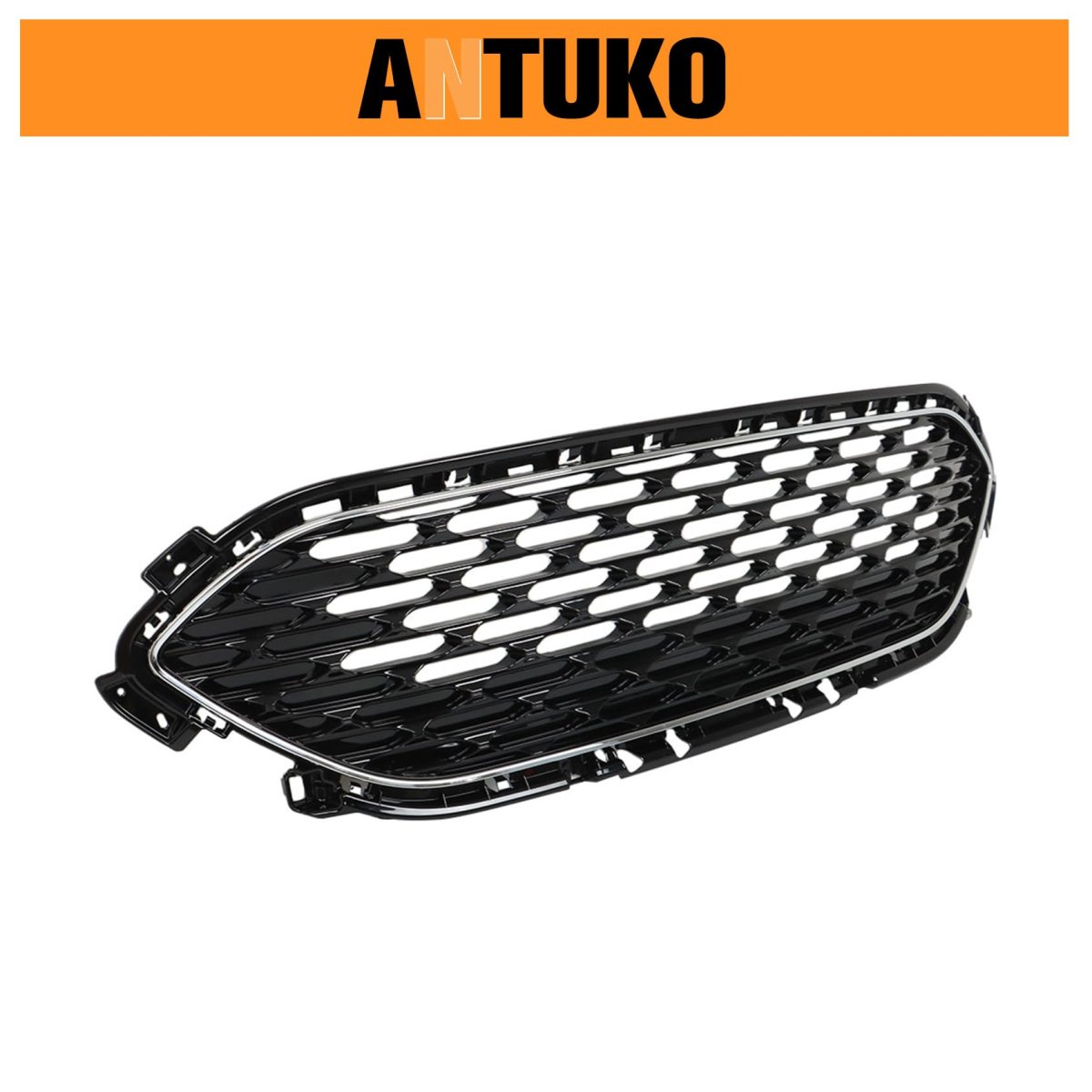 Chrome Framed High Gloss Black Front Grille Replacement For Escape 2020 2021 2022 Plastic Bumper And Trim Molding