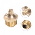 Uxcell Brass Straight Grease Fitting G3 8 Thread 17mm Width Hydraulic Accessories 5pcs