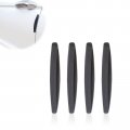 Rubber Car Door Edge Guards 4 Piece Carbon Fiber Textured Self Adhesive Anti Scratch Collision Protector Trim Strips For Sedan 