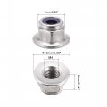 Uxcell M4 Nylon Insert Hex Lock Nuts With Flange 304 Stainless Steel Plain Finish 25pcs