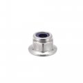 Uxcell M4 Nylon Insert Hex Lock Nuts With Flange 304 Stainless Steel Plain Finish 25pcs