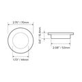 Dream Lighting 12volt Led 2 76a Ceiling Downlights Recessed For Motorhome Trailer Boat Cabin Cabinet Overhead Lamp-cool White