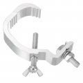 Uxcell Light Truss Clamps 0 8 W Stage Lighting Pipe C Clamp Pure Aluminum For 1 18-2 05 Od Tube Max Load 20lb 6pcs