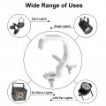 Uxcell Light Truss Clamps 0 8 W Stage Lighting Pipe C Clamp Pure Aluminum For 1 18-2 05 Od Tube Max Load 20lb 6pcs