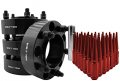 4 Pc 5x0 Mm Hub Centric Wheel Spacers Adapters 5x150 2 Thick X1 5 20 4 5 Tall Spike Red Lug Nuts Key Works With 07-19 Toyota 