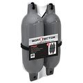 Boattector Inflatable Fender Value 2 Pack 4 5 X 16 Gray With Two 3 8 In Ft Lines Model 3006 7444