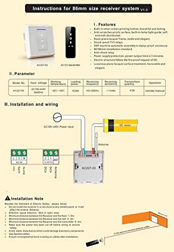 Olideauto Automatic Window Opener Controller Receiver For Single Motor Compatible