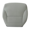 Front Passenger Side Bottom Replacement Leather Seat Cover Black For Honda Civic 2012 2013 2014 2015 Gray 