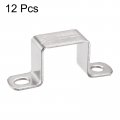 Uxcell U Shaped Connector Bracket 28 X 32mm 304 Stainless Steel For Door Closed Bar Holder Strut Channel 12pcs