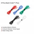 Meccanixity 30 Gauge Wire Silicone 30awg Electrical Stranded Tinned Copper High Temp Hookup 5 Color 3 0m 10ft For Car Model
