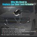 Uxcell Front Left Side Door Latch Lock Actuator Motor With Cable For Nissan Sentra 2007-2012