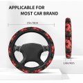 Foruidea Hibiscus Flowers Car Steering Wheel Cover Neoprene Automotive Anti Slip And Sweat Absorption Auto Wrap Fit Most Cars