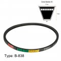 Uxcell B-838 B33 Drive V-belt Inner Girth 33 838mm Industrial Power Rubber Transmission Belt