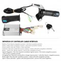 Brushed Controller Fydun 36v 1000w Electric Bike Speed Box Throttle Grip Kit For 7 8in Handle Bar