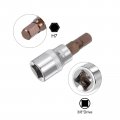 Uxcell H7 Hex Bit Socket 3 8 Square Drive Cr-v Sockets S2 Steel Bits 1 89 Length With Shank Power Drill Adapter