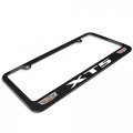 Ipick Image Made For Cadillac Xt5 Dual Crest Logo In Full-color Black Metal License Plate Frame