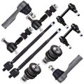 Suspension Set Of 10 Inner Tie Rod End Outer Sway Bar Link Lower Ball Joint Fit 1998-2001 For Nissan Altima 