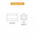 Uxcell 20pcs M4x8x15mm Coupling Nuts Galvanized Carbon Steel Hex Threaded Rod Coupler For Furniture Electronic Industrial