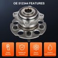 Ocpty New Wheel Hub Bearings Rear Axle 5 Lugs With Abs Compatible For Cr-v Ex Lx Crosstour 2007-2009 Oe 512344 Pack Of 1