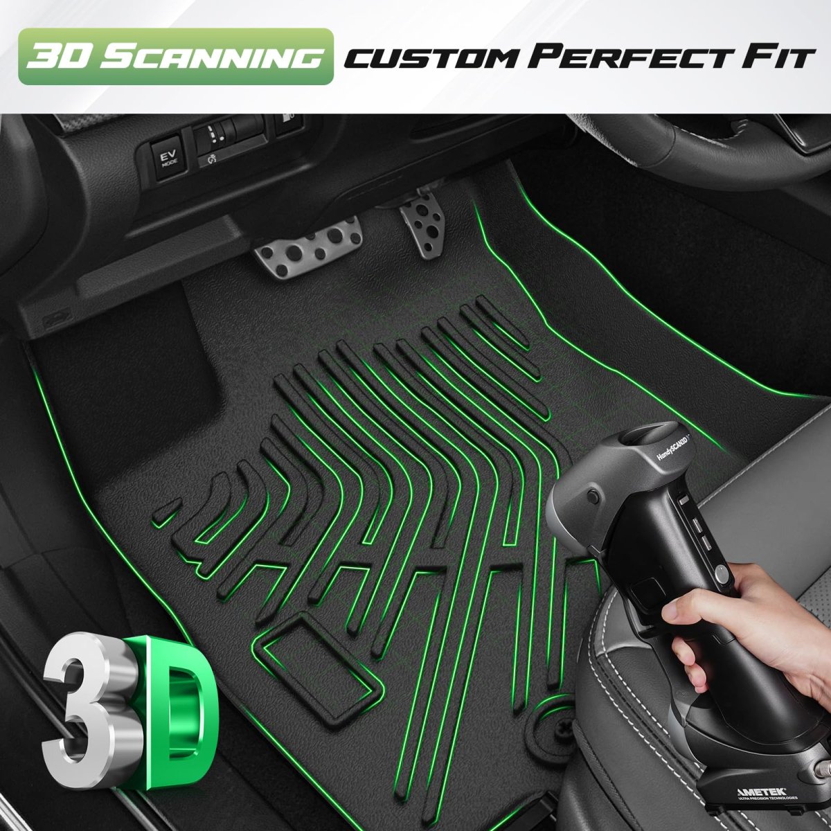 Outback Floor Mats Car For Subaru 2020-2025 All Weather Full Set Cargo Liner With Backrest Mat Accessories Heavy Duty
