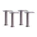 Ikea Capita Leg Stainless Steel 6 1 4-6 3 4 X4 