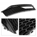 G-plus Front Bumper Fog Light Lamp Cover Grille Compatible With Audi A4 S-line S4 2013 2014 2015 8k0807681l 8k0807682m