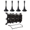 Engine Valve Cover And Gasket Set For Nissan Sentra 2 5l L4 2007 2012 Altima 2013 Includes 4 Ignition Coils Uf549 
