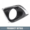A Absopro Left Right Side Fog Light Grille Cover Trim 520400t010 520300t010 For Toyota Venza 2013 2014 2015 2016 Black 1 Pair