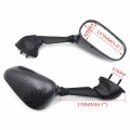 Httmt Mt342- Replacement Motorcycle Racing Mirrors Fit For Fzs600 Fazer 2000 2001 Carbon Fiber
