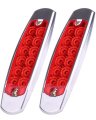 2 Pack 12 Led Side Marker Indicator Lights Red Clearance Trailer For Freightliner International Harvester And Kenworth Trucks 