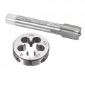 Uxcell M14 X 0 75mm Metric Tap And Die Set Machine Thread Screw With Rounding Kit For Nut Bolt Thread Repair