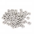 Uxcell Square Nuts M3x5 4x2 4mm 304 Stainless Steel Machine Screw 50pcs