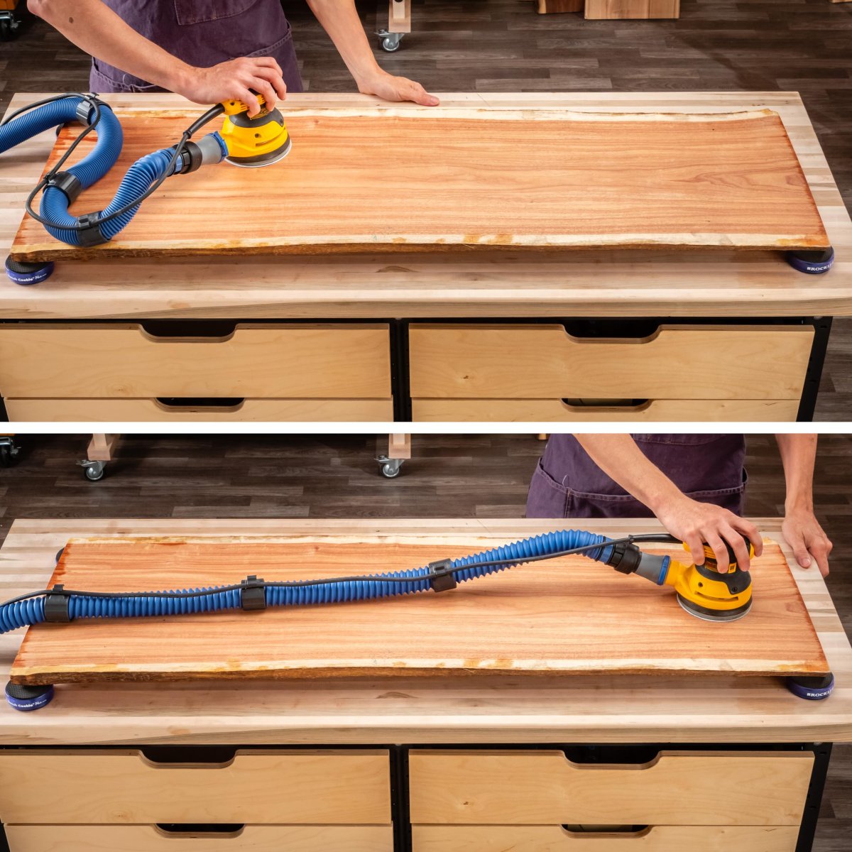 Rockler 1-1 2 Sliding Dust Hose Cord Clips A Duble Vacuum Management A Full-ring Holder For Tool Organizer Easy-to-use