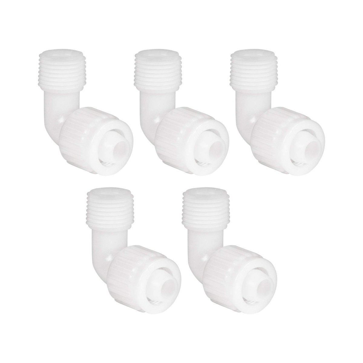 1 2 In Compression To Male Adapter Elbow Fitting Pex And Gray Tubing Pipe Fittings 5 Pack Rp-06803