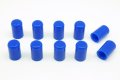 Autobahn88 Silicone Hose Cap Intake Vacuum End Plug Inner Diameter 4mm 0 16 Pack Of 10 Blue
