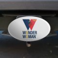 Wonder Woman 80th Logo Oval Tow Trailer Hitch Cover Plug Insert