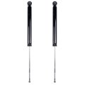 Rear Shock Absorber Set For 2009 2010 2011 2012 2013 2014 Honda Fit 2 Piece Strut Kit Replaces 348016 5682 Black Steel 