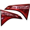 Carlights360 For Toyota Corolla Back Up Tail Light 2017 2018 2019 Pair Driver And Passenger Side Pink Lens W Bulbs Dot 